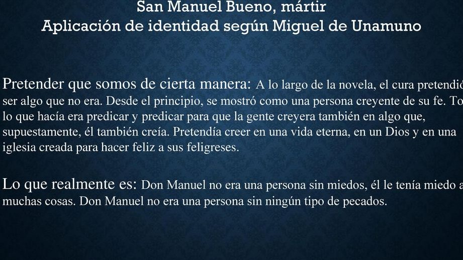 el conflicto entre fe y realidad en san manuel bueno martir resumen